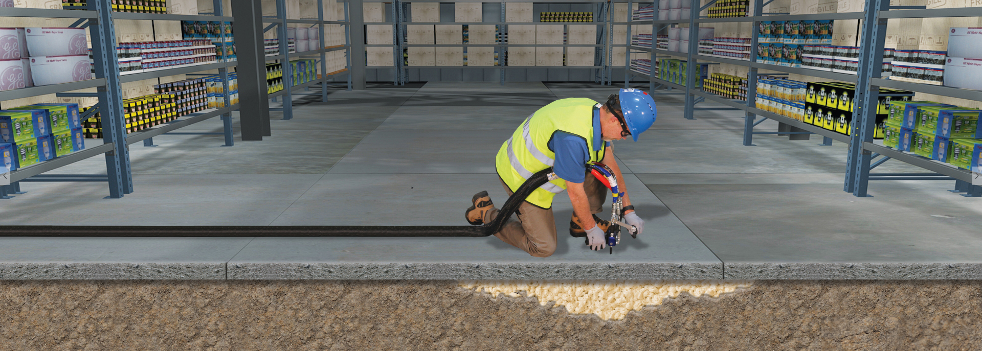 Commercial and industrial concrete leveling